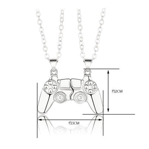 Gaming Couple's Magnetic Necklaces Jewelry