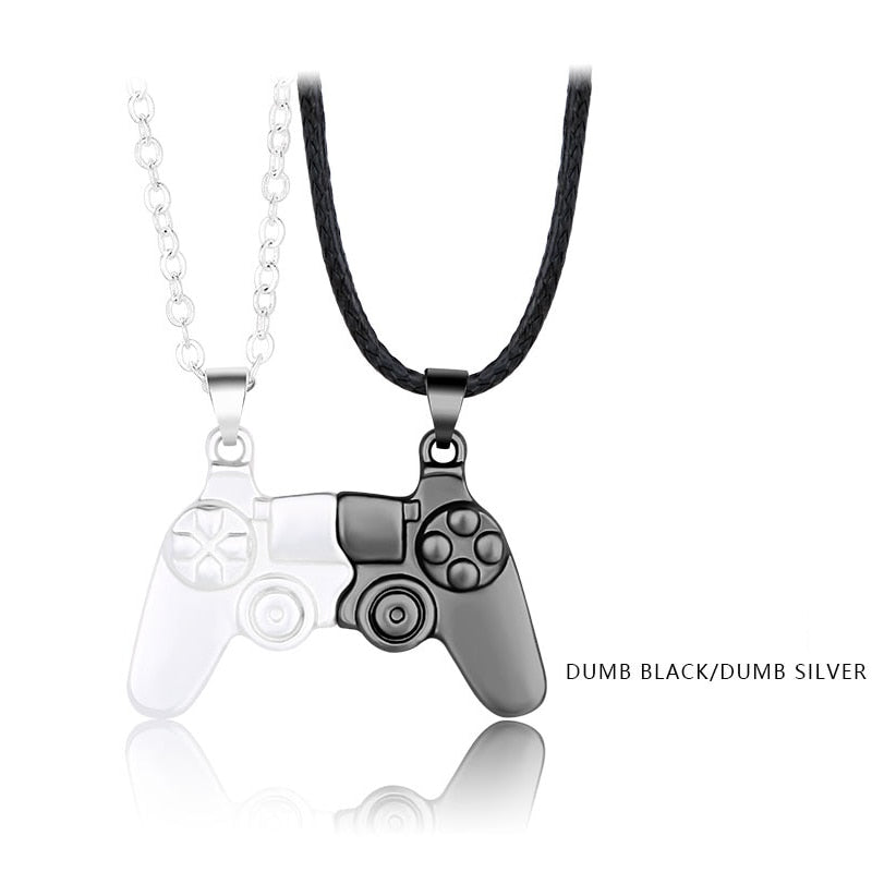 Gaming Couple's Magnetic Necklaces Jewelry