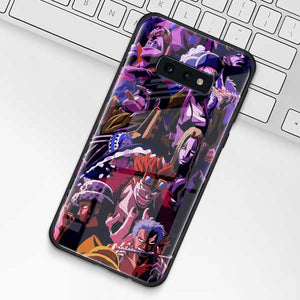 One Piece Luffy Anime Tempered Glass Phone Case for Samsung