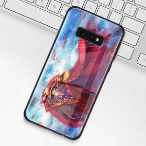 One Piece Luffy Anime Tempered Glass Phone Case for Samsung