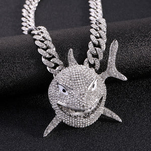 Shark Pendant Necklace For Men Jewelry