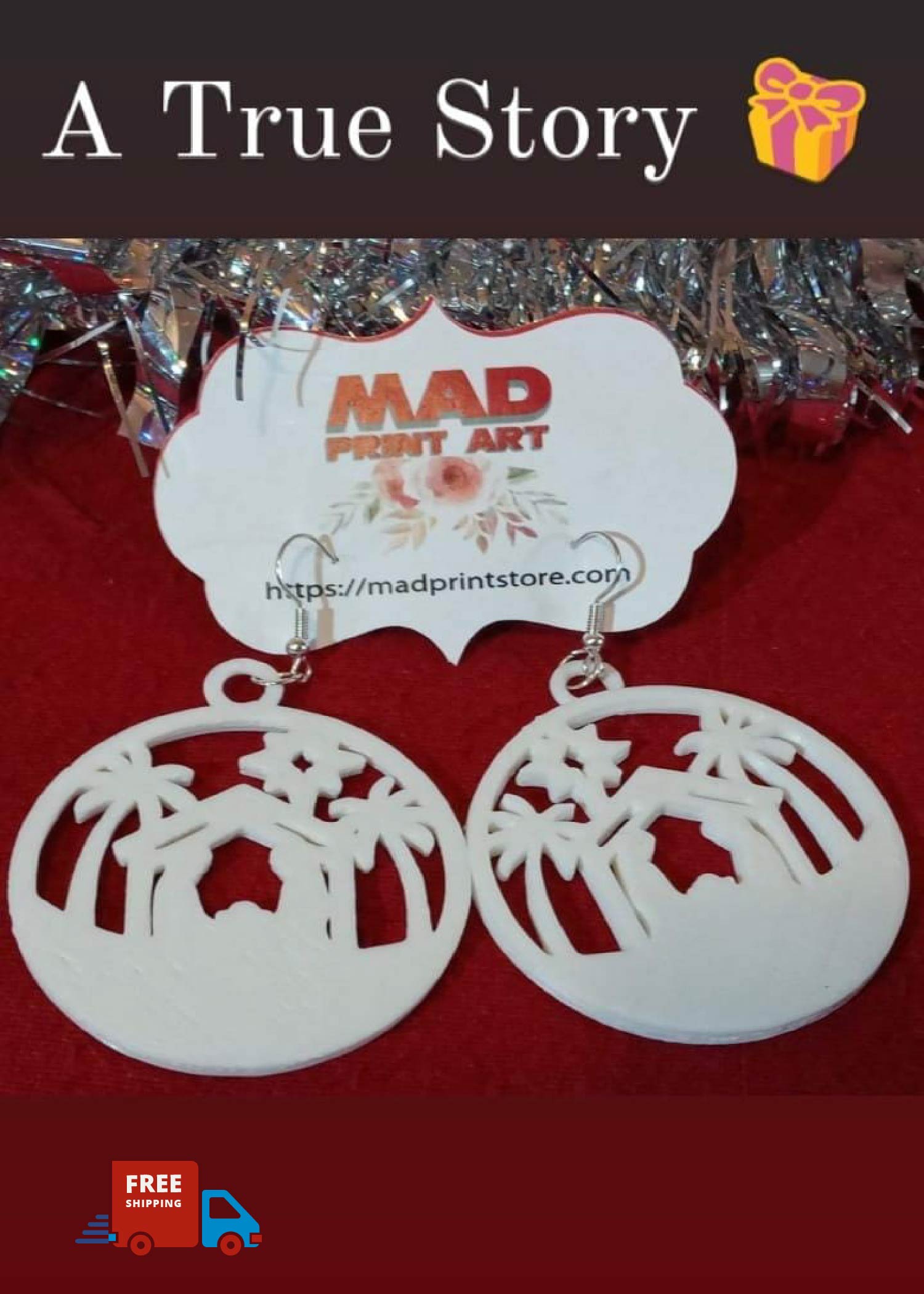 3D Printing Nativity Earrings Jewelry