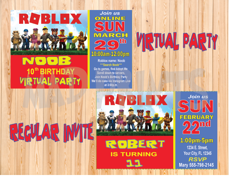 Roblox Digital Invitation